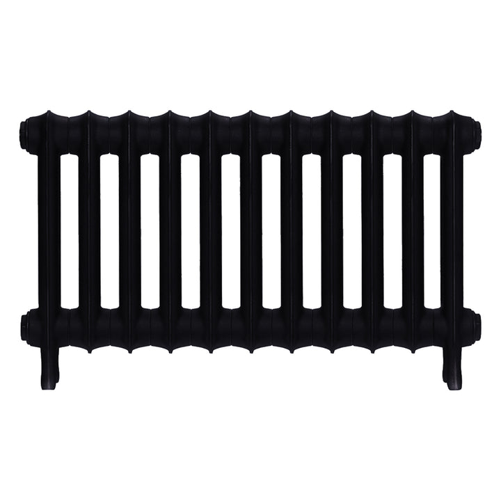 Emmeline II - Matt Black Cast Iron Column Radiator H413mm x W762mm 2 Column - Wall Hung