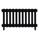 Emmeline II - Matt Black Cast Iron Column Radiator H413mm x W762mm 2 Column - Wall Hung
