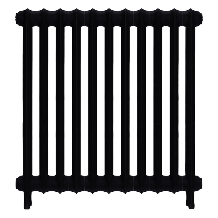 Emmeline II - Matt Black Cast Iron Column Radiator H813mm x W762mm 2 Column - Wall Hung