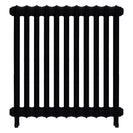 Emmeline II - Matt Black Cast Iron Column Radiator H813mm x W762mm 2 Column - Wall Hung