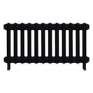 Emmeline II - Matt Black Cast Iron Column Radiator H413mm x W828mm 2 Column - Wall Hung