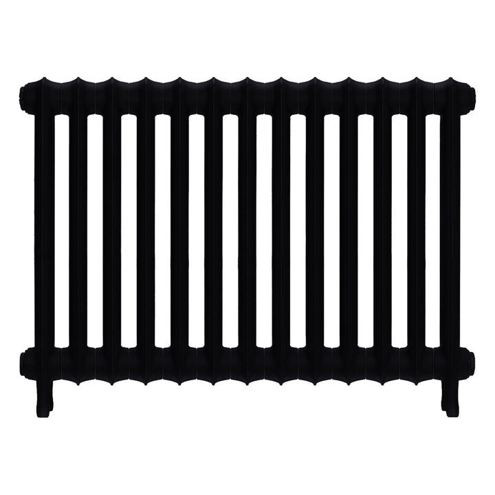 Emmeline II - Matt Black Cast Iron Column Radiator H613mm x W895mm 2 Column - Wall Hung