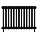 Emmeline II - Matt Black Cast Iron Column Radiator H613mm x W895mm 2 Column - Wall Hung
