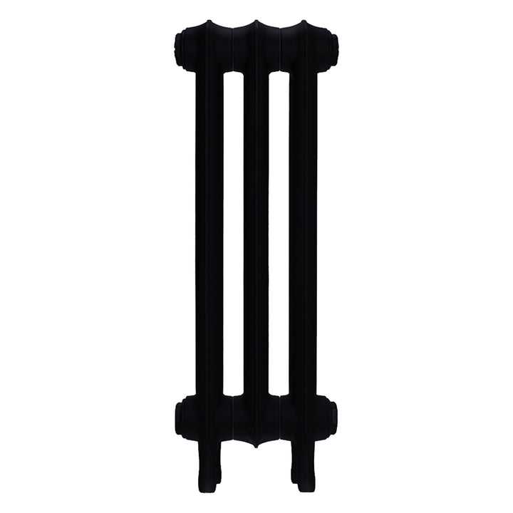 Emmeline II - Matt Black Cast Iron Column Radiator H613mm x W230mm 2 Column - Wall Hung