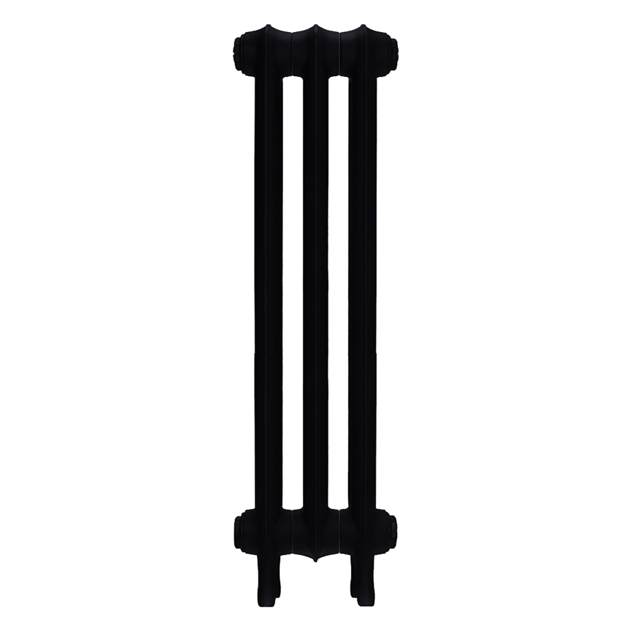 Emmeline II - Matt Black Cast Iron Column Radiator H813mm x W230mm 2 Column - Wall Hung