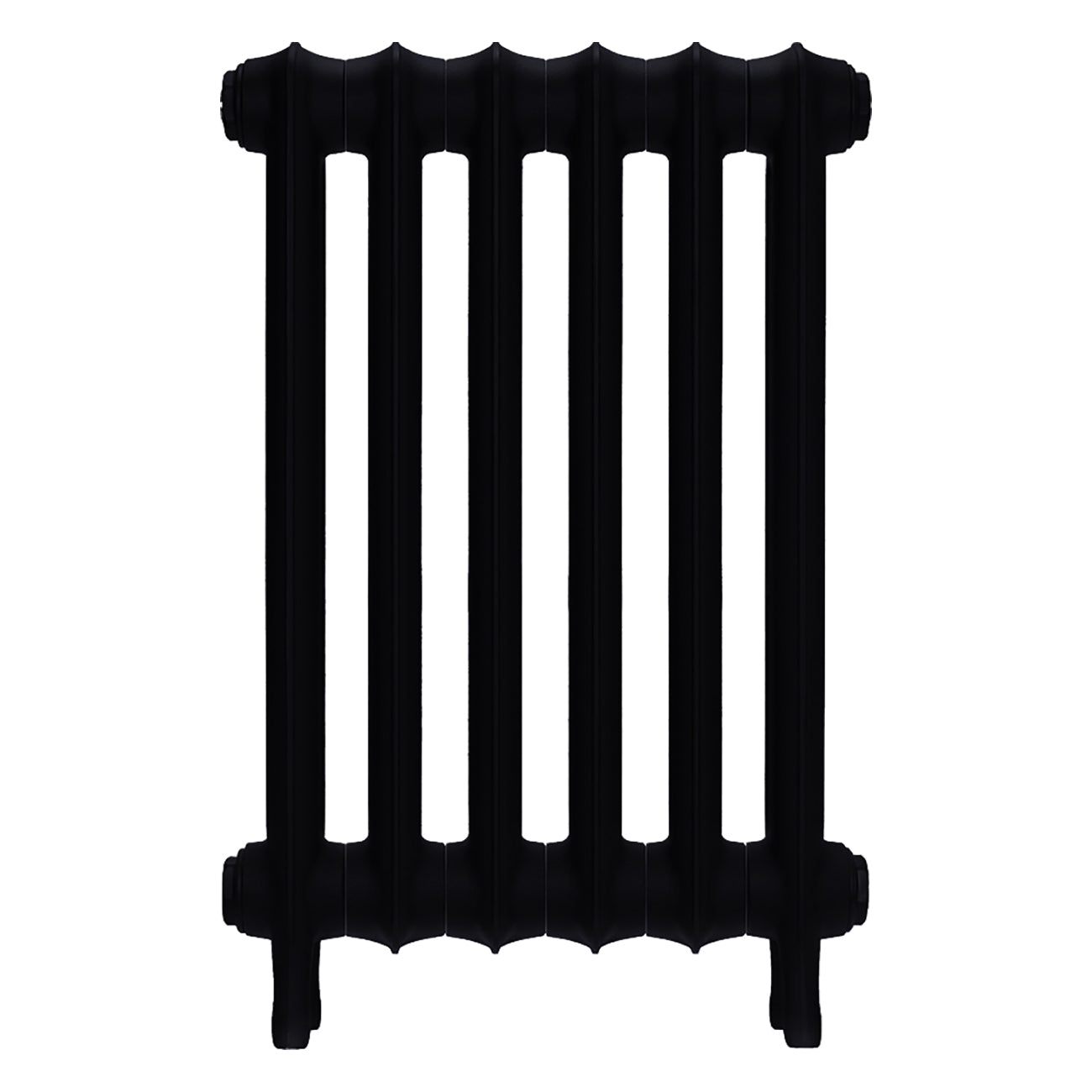 Emmeline II - Matt Black Cast Iron Column Radiator H613mm x W429mm 2 Column - Wall Hung
