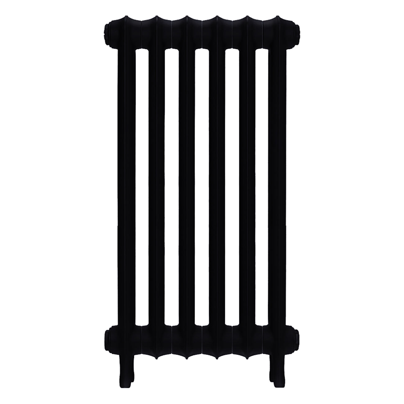 Emmeline II - Matt Black Cast Iron Column Radiator H813mm x W429mm 2 Column - Wall Hung