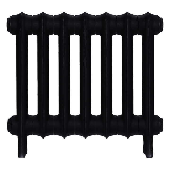 Emmeline II - Matt Black Cast Iron Column Radiator H413mm x W496mm 2 Column - Wall Hung