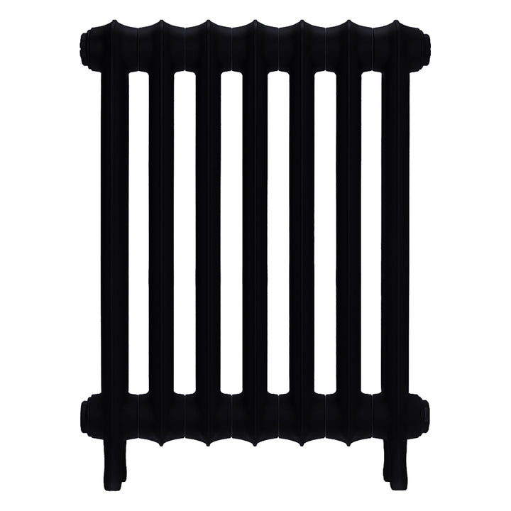 Emmeline II - Matt Black Cast Iron Column Radiator H613mm x W496mm 2 Column - Wall Hung