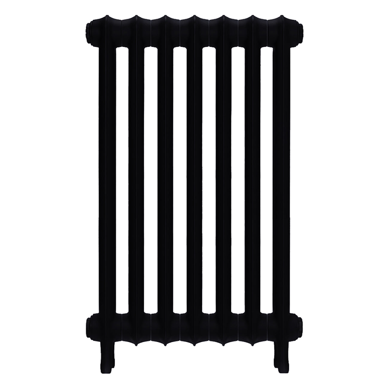 Emmeline II - Matt Black Cast Iron Column Radiator H813mm x W496mm 2 Column - Wall Hung