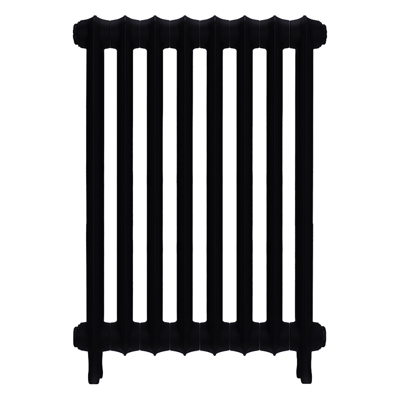 Emmeline II - Matt Black Cast Iron Column Radiator H813mm x W562mm 2 Column - Wall Hung