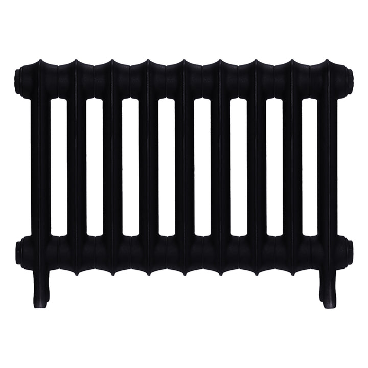 Emmeline II - Matt Black Cast Iron Column Radiator H413mm x W629mm 2 Column - Wall Hung