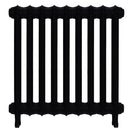 Emmeline II - Matt Black Cast Iron Column Radiator H613mm x W629mm 2 Column - Wall Hung
