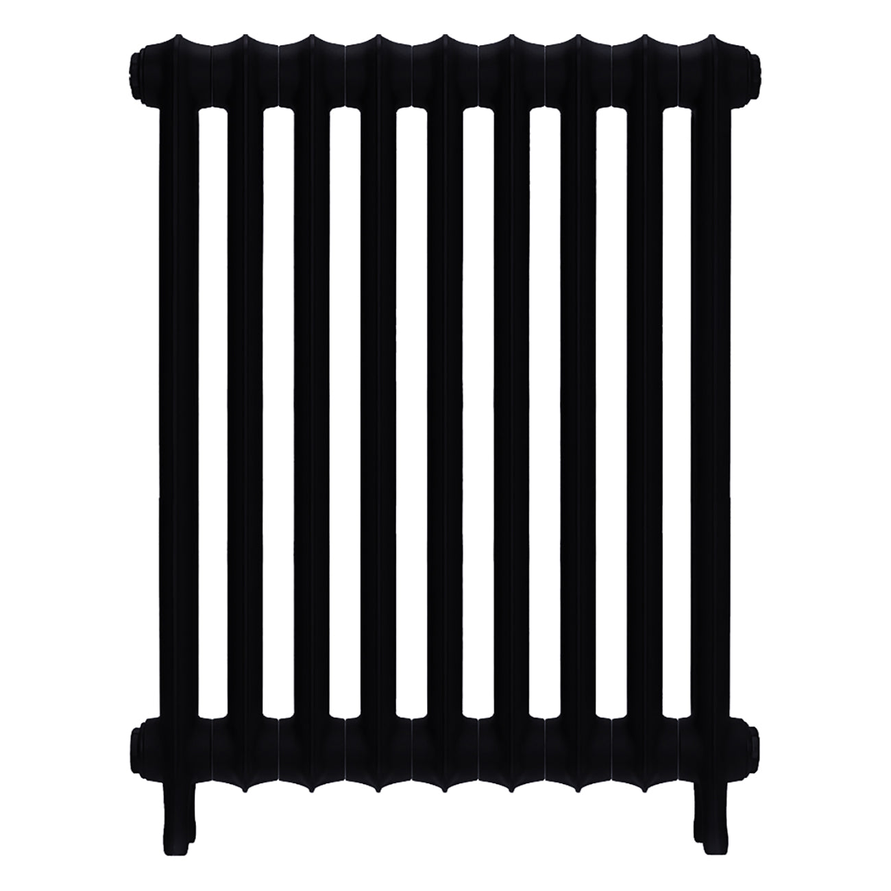 Emmeline II - Matt Black Cast Iron Column Radiator H813mm x W629mm 2 Column - Wall Hung