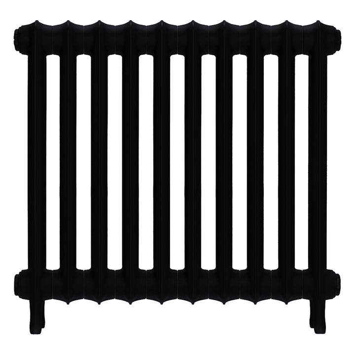 Emmeline III - Matt Black Cast Iron Column Radiator H616mm x W695mm 3 Column - Wall Hung