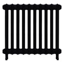 Emmeline III - Matt Black Cast Iron Column Radiator H616mm x W695mm 3 Column - Wall Hung
