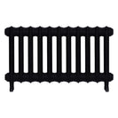 Emmeline III - Matt Black Cast Iron Column Radiator H416mm x W762mm 3 Column - Wall Hung