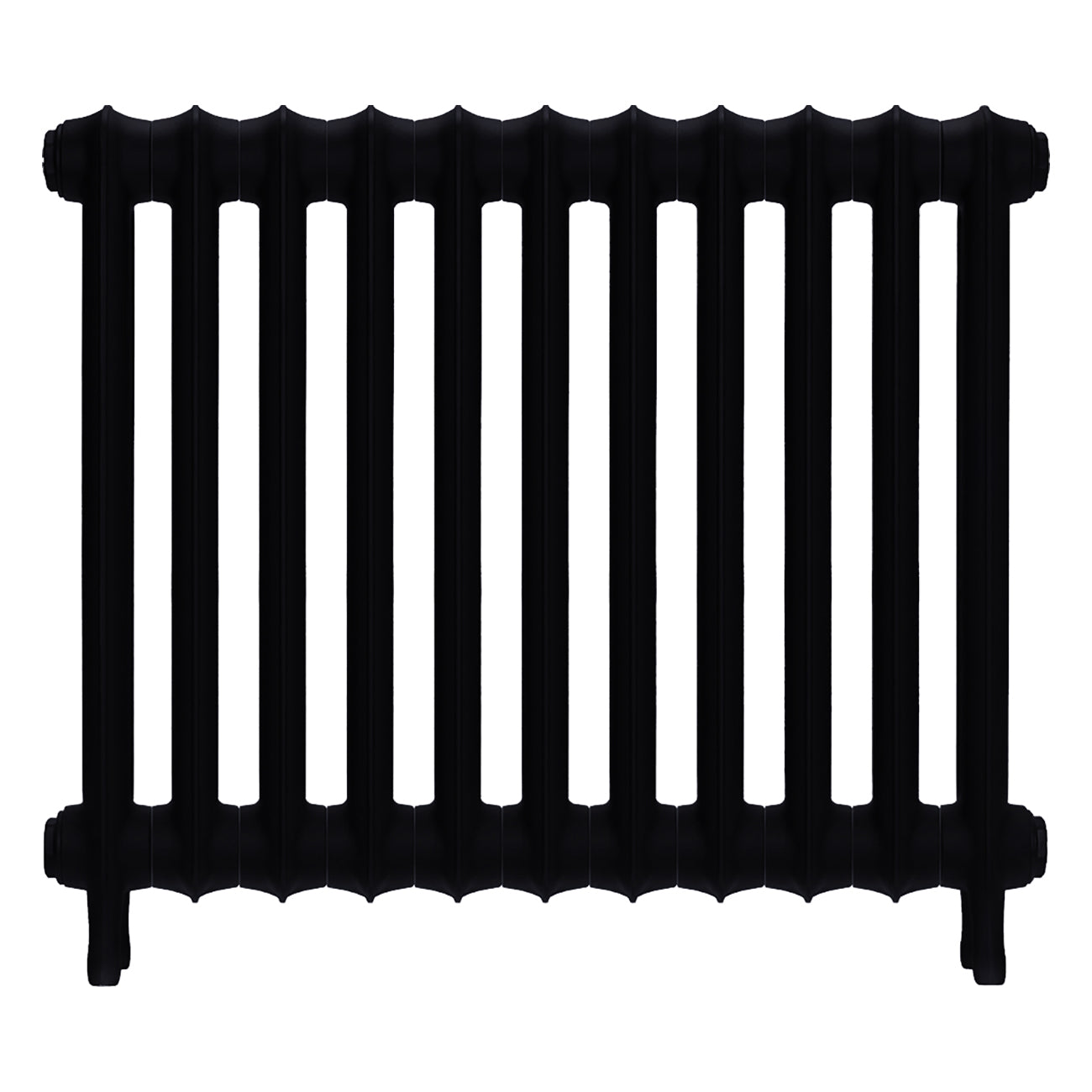Emmeline III - Matt Black Cast Iron Column Radiator H616mm x W762mm 3 Column - Wall Hung