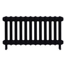 Emmeline III - Matt Black Cast Iron Column Radiator H416mm x W828mm 3 Column - Wall Hung