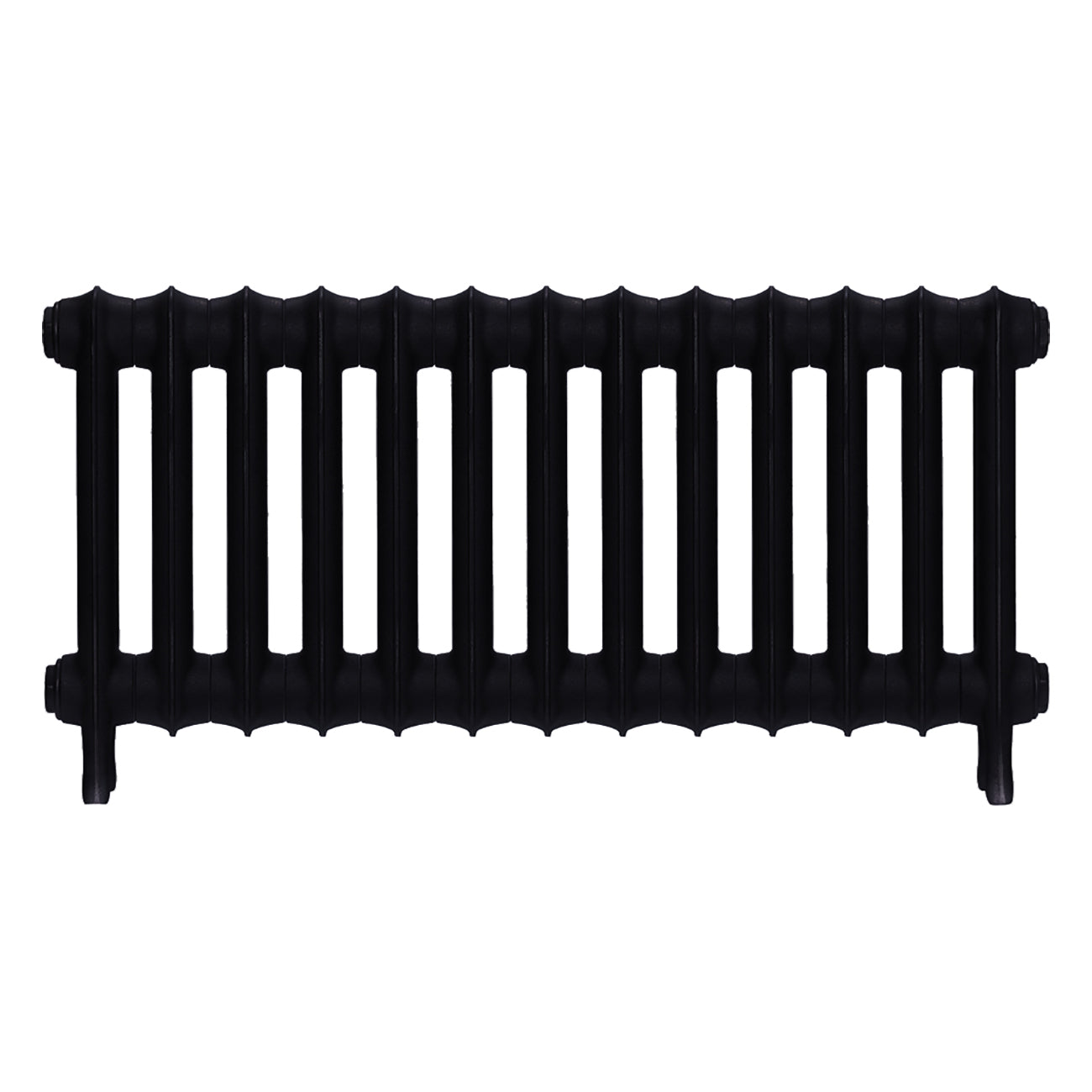 Emmeline III - Matt Black Cast Iron Column Radiator H416mm x W895mm 3 Column - Wall Hung