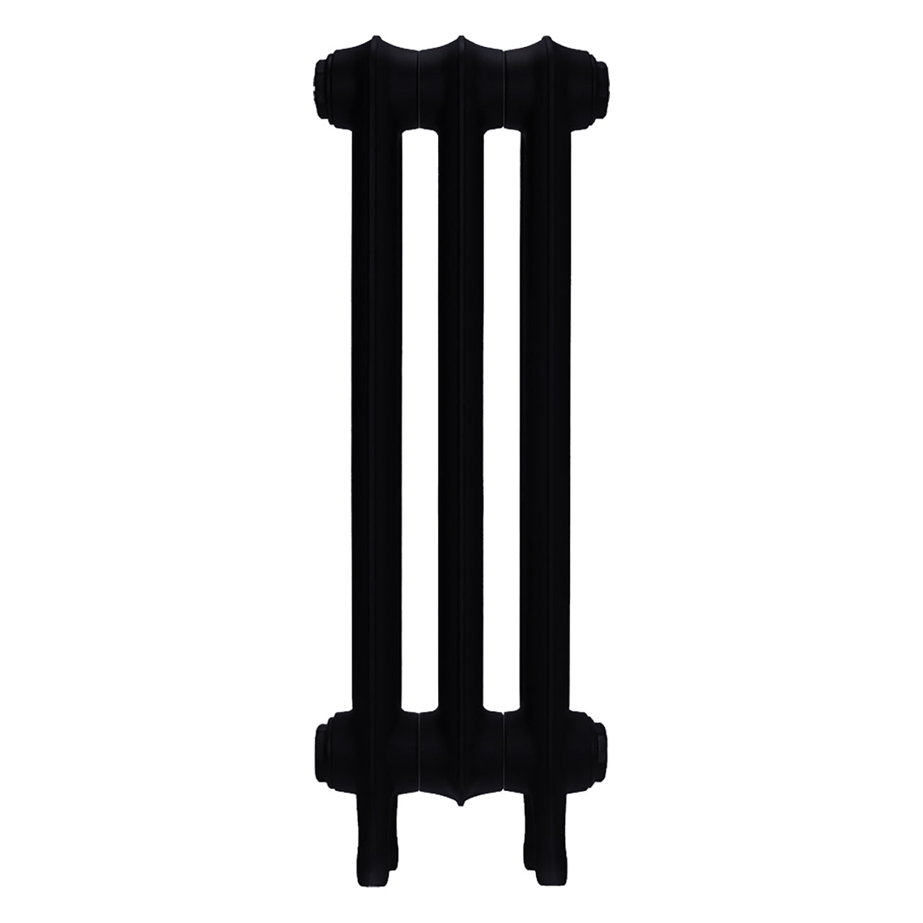 Emmeline III - Matt Black Cast Iron Column Radiator H616mm x W230mm 3 Column - Wall Hung