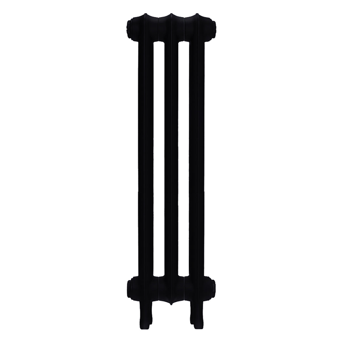 Emmeline III - Matt Black Cast Iron Column Radiator H816mm x W230mm 3 Column - Wall Hung