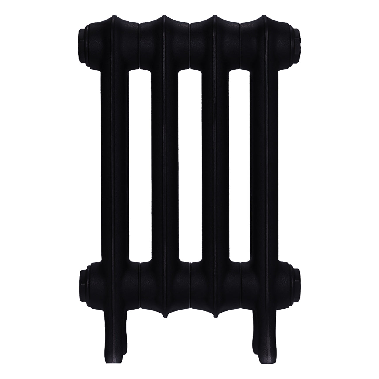 Emmeline III - Matt Black Cast Iron Column Radiator H416mm x W296mm 3 Column - Wall Hung