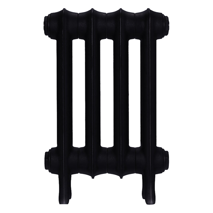 Emmeline III - Matt Black Cast Iron Column Radiator H416mm x W296mm 3 Column - Wall Hung