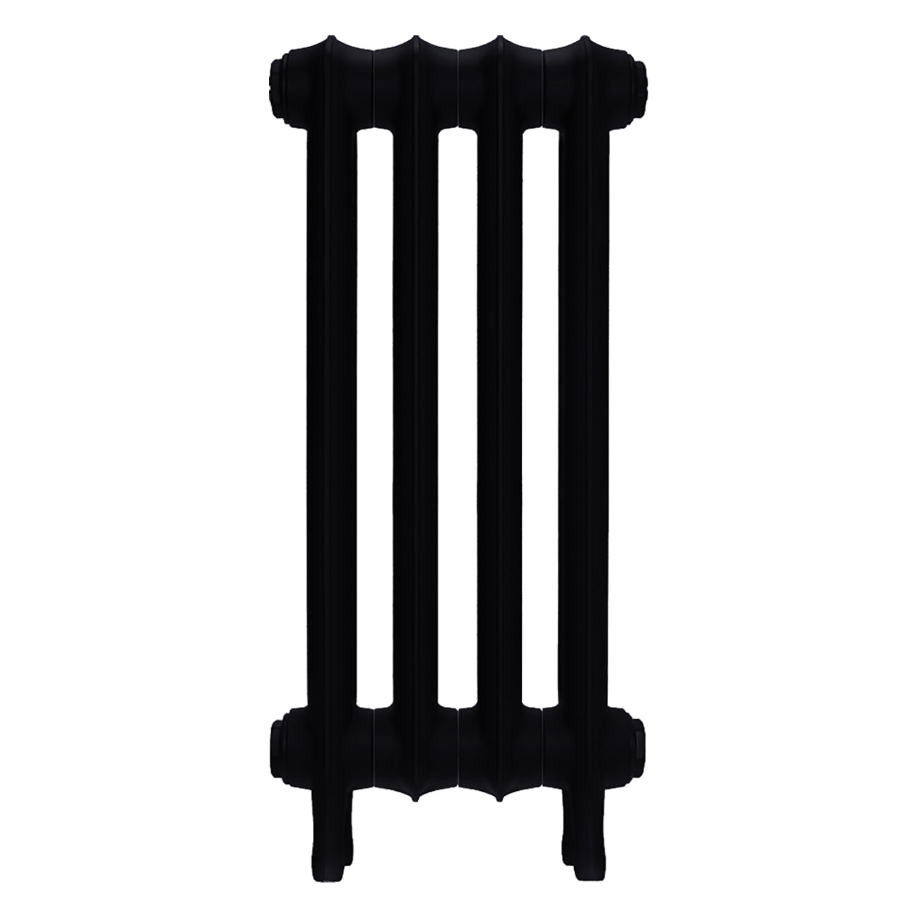 Emmeline III - Matt Black Cast Iron Column Radiator H616mm x W296mm 3 Column - Wall Hung
