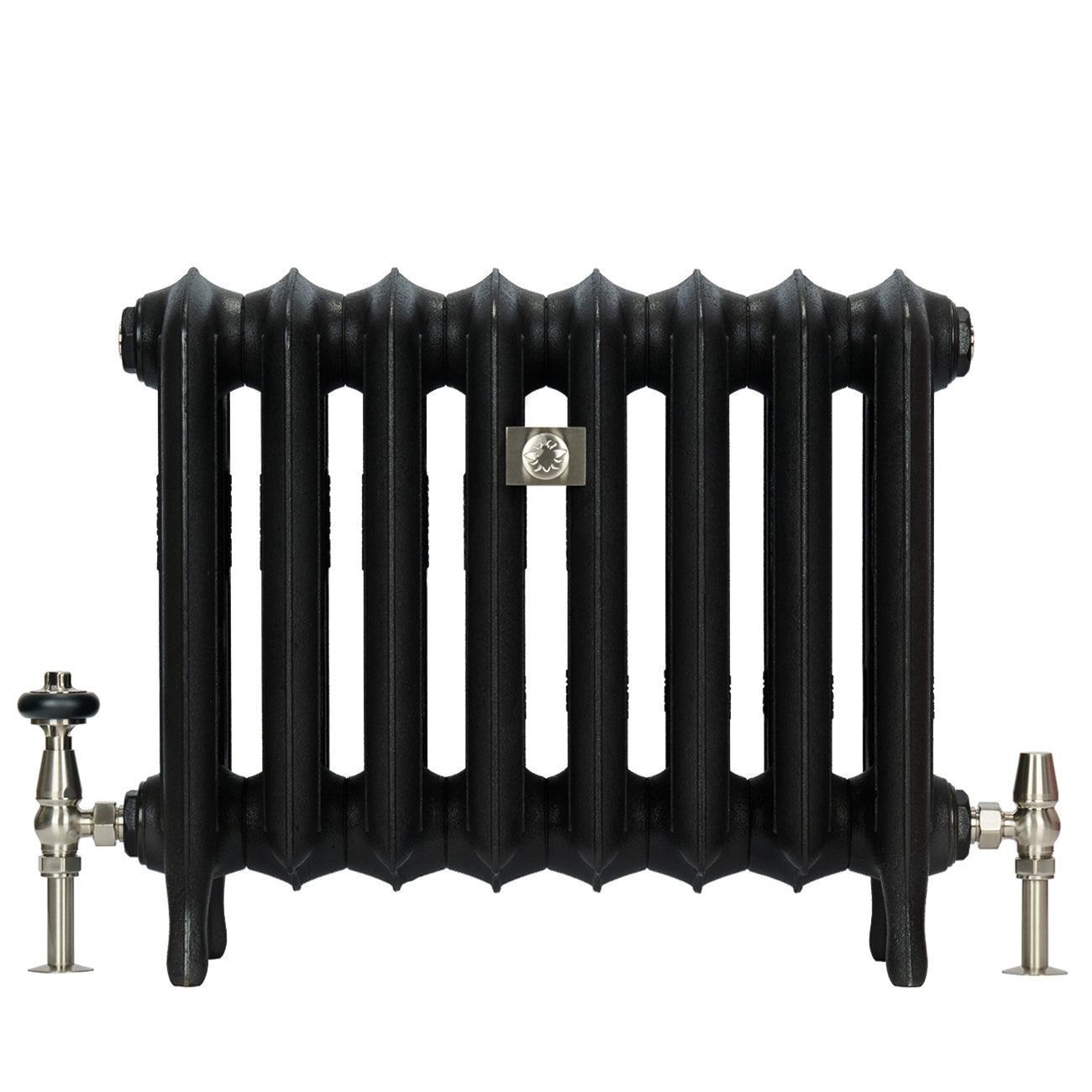 Emmeline III - Matt Black Cast Iron Column Radiator H470mm x W1028mm 3 Column - Floor Standing