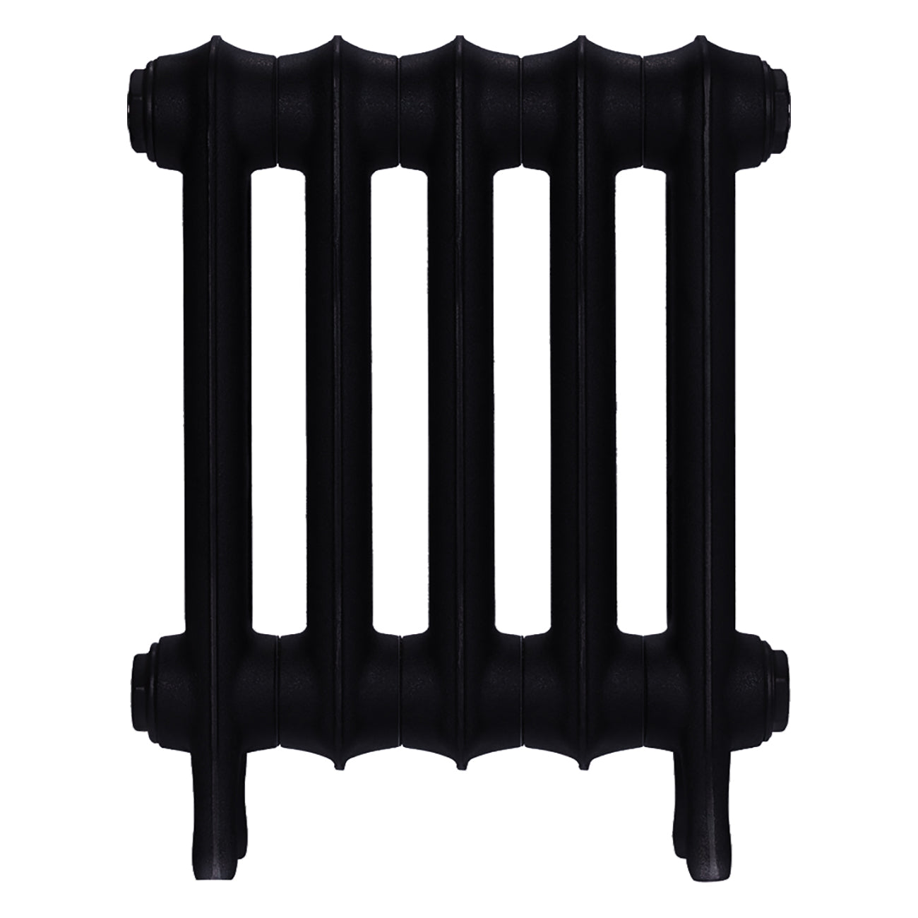 Emmeline III - Matt Black Cast Iron Column Radiator H416mm x W363mm 3 Column - Wall Hung
