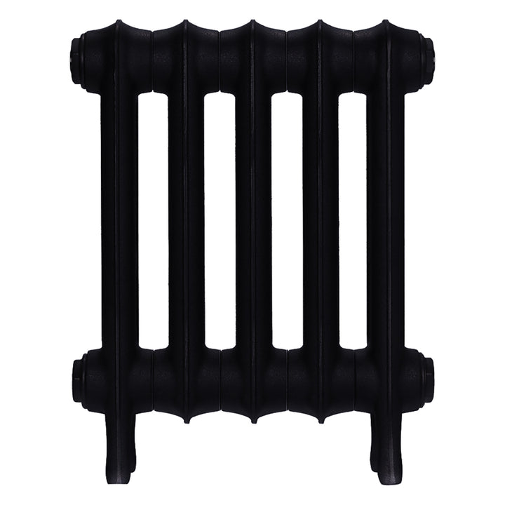 Emmeline III - Matt Black Cast Iron Column Radiator H416mm x W363mm 3 Column - Wall Hung