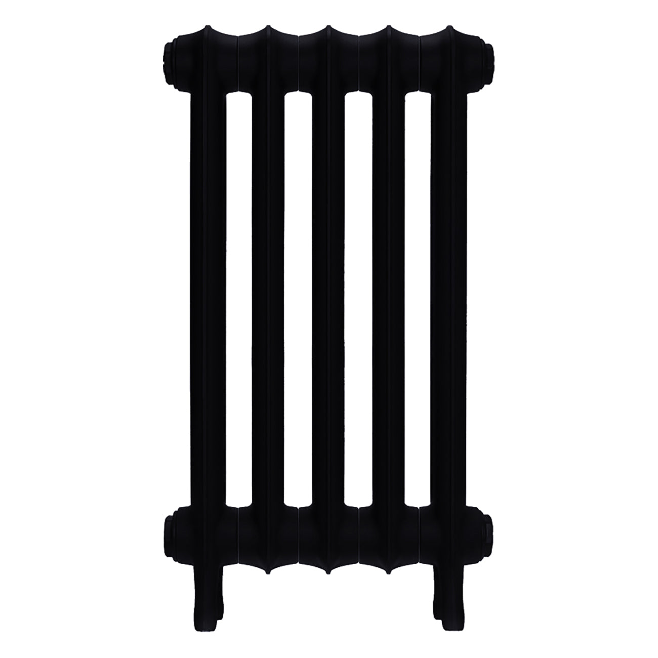 Emmeline III - Matt Black Cast Iron Column Radiator H616mm x W363mm 3 Column - Wall Hung