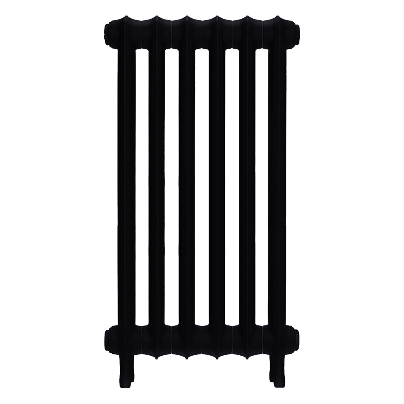 Emmeline III - Matt Black Cast Iron Column Radiator H816mm x W429mm 3 Column - Wall Hung