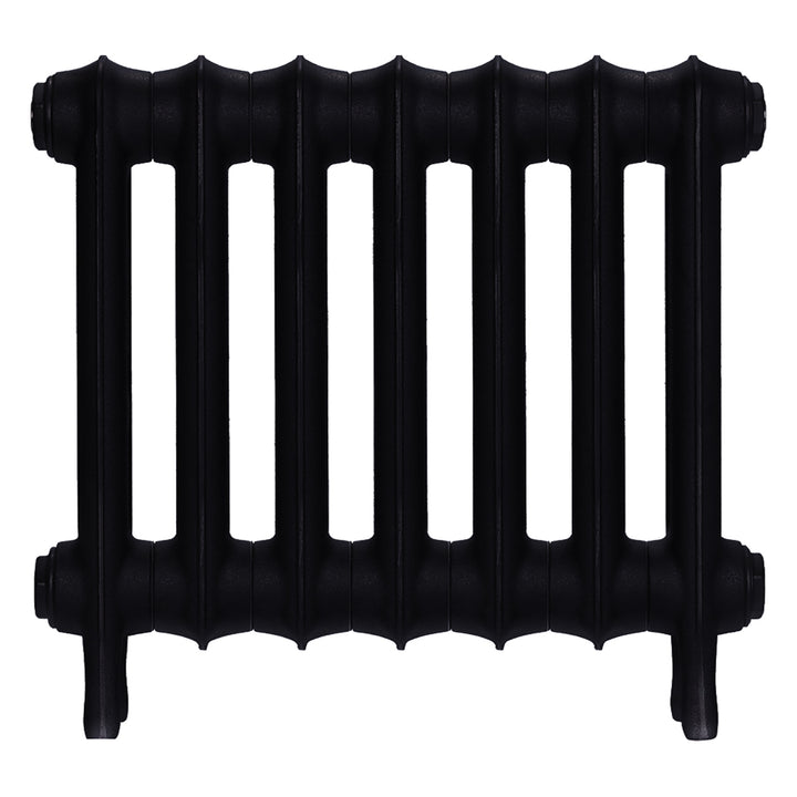 Emmeline III - Matt Black Cast Iron Column Radiator H416mm x W496mm 3 Column - Wall Hung
