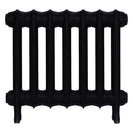 Emmeline III - Matt Black Cast Iron Column Radiator H416mm x W496mm 3 Column - Wall Hung
