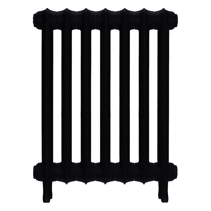 Emmeline III - Matt Black Cast Iron Column Radiator H616mm x W496mm 3 Column - Wall Hung