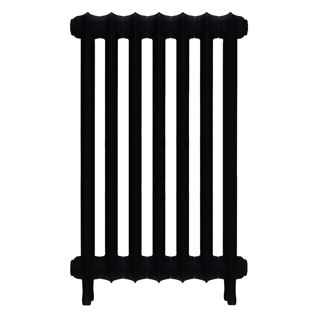Emmeline III - Matt Black Cast Iron Column Radiator H816mm x W496mm 3 Column - Wall Hung