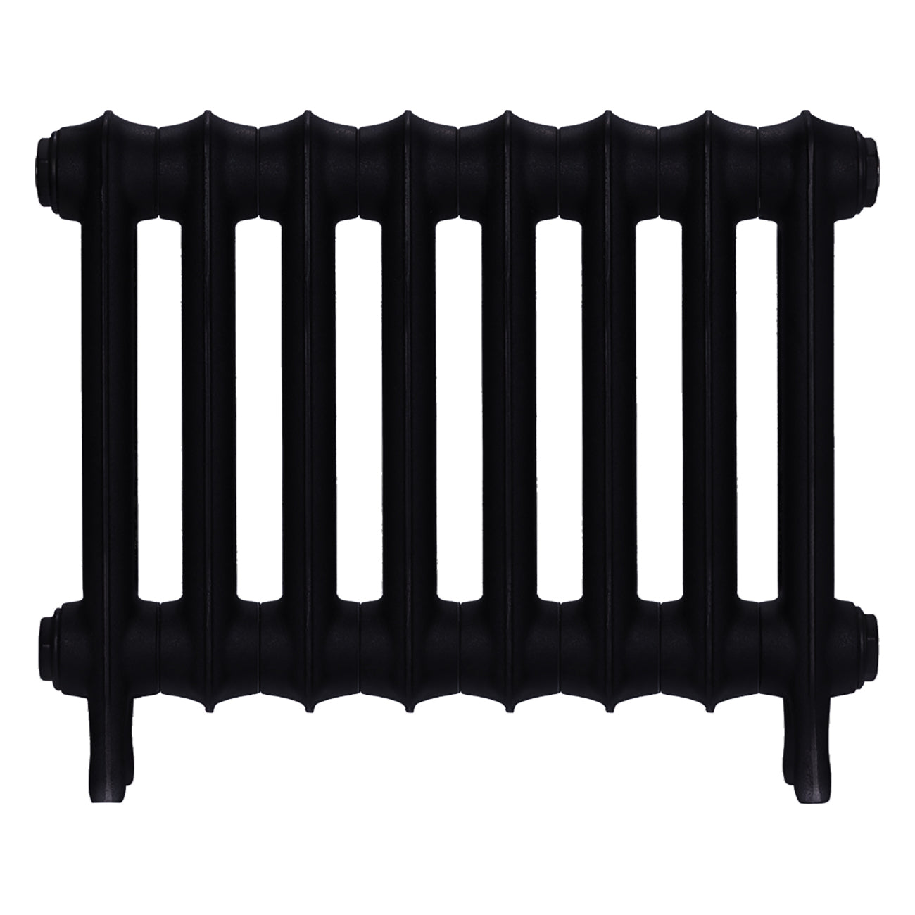Emmeline III - Matt Black Cast Iron Column Radiator H416mm x W562mm 3 Column - Wall Hung