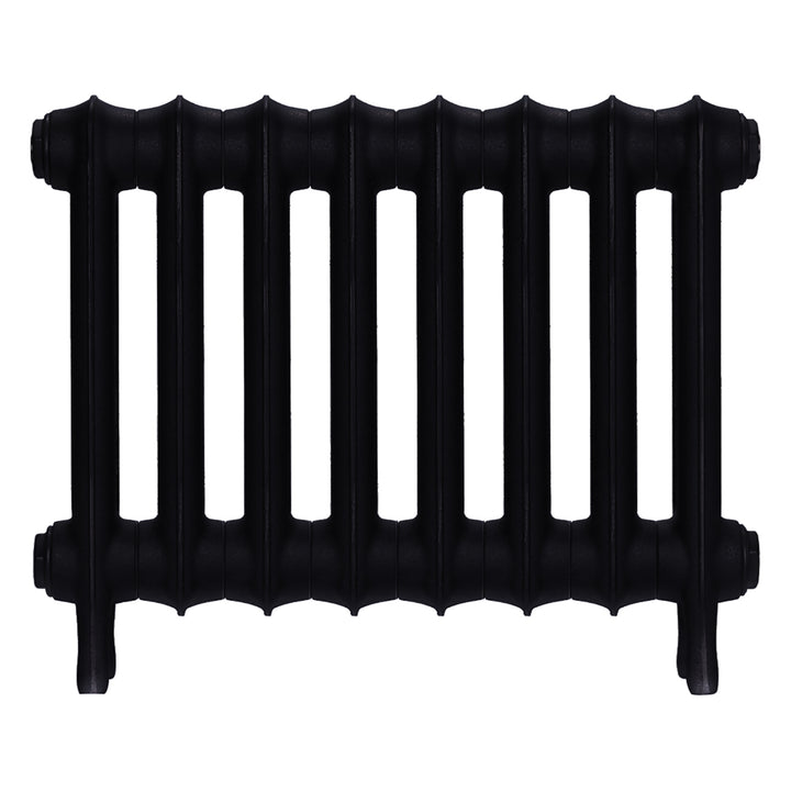 Emmeline III - Matt Black Cast Iron Column Radiator H416mm x W562mm 3 Column - Wall Hung