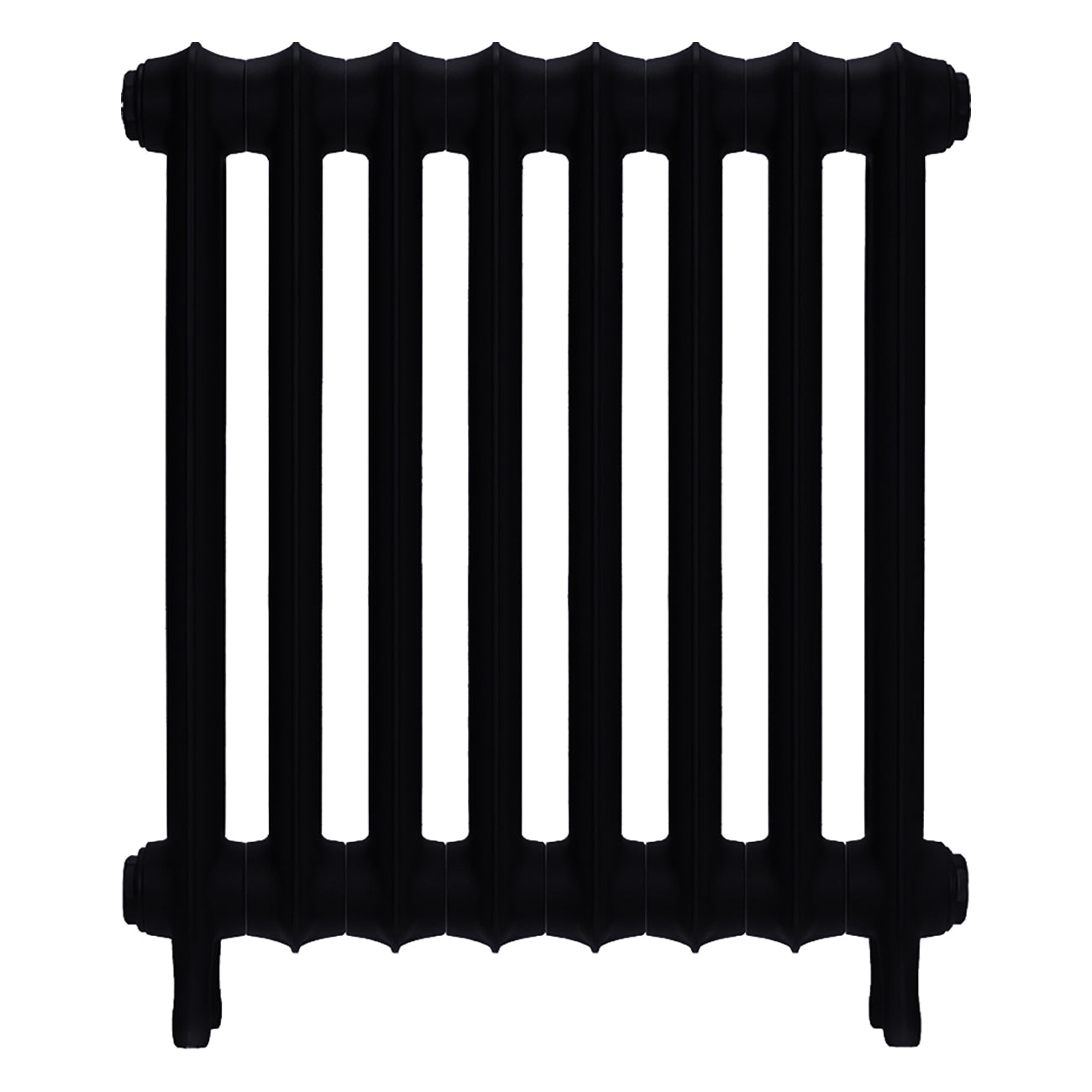 Emmeline III - Matt Black Cast Iron Column Radiator H616mm x W562mm 3 Column - Wall Hung