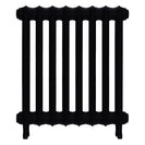 Emmeline III - Matt Black Cast Iron Column Radiator H616mm x W562mm 3 Column - Wall Hung