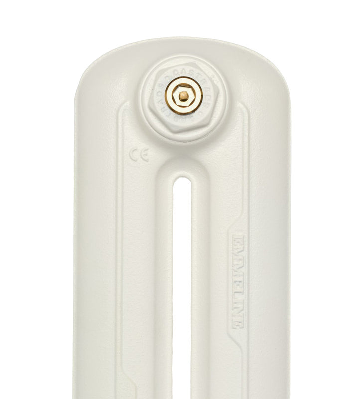Emmeline III - Chalk White Cast Iron Column Radiator H470mm x W429mm 3 Column - Floor Standing