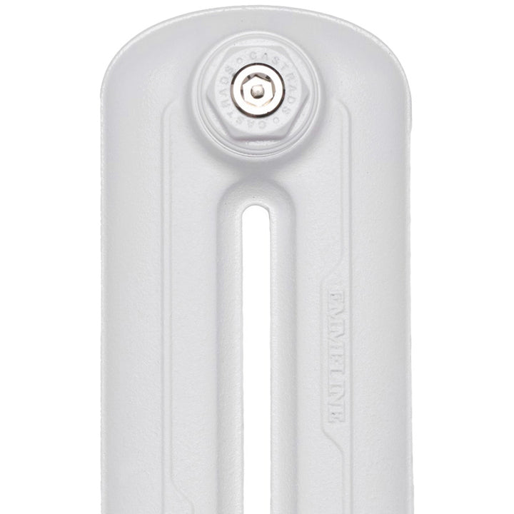 Emmeline I - Ceramic White Cast Iron Column Radiator H865mm x W1094mm 1 Column - Floor Standing
