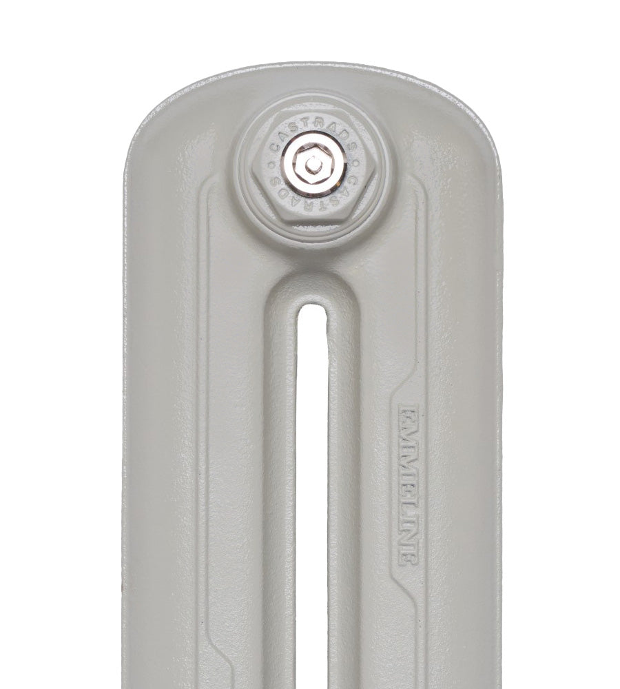 Emmeline II - Pebble Grey Cast Iron Column Radiator H870mm x W296mm 2 Column - Floor Standing