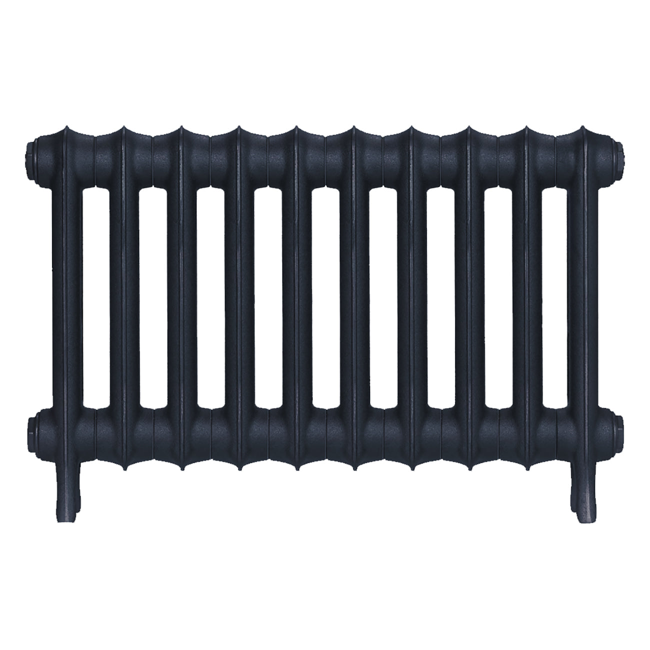Emmeline I - Midnight Ink Cast Iron Column Radiator H407mm x W695mm 1 Column - Wall Hung