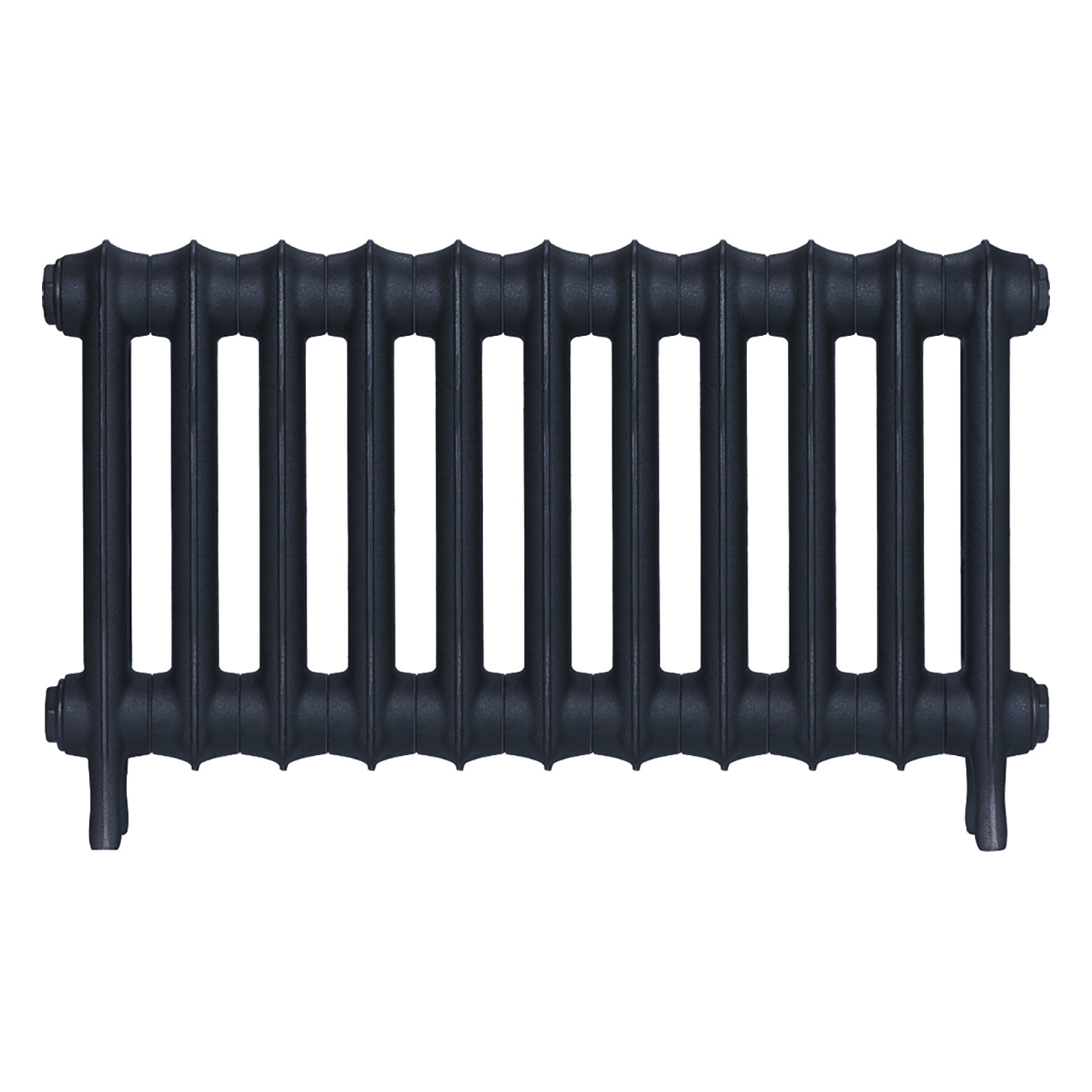 Emmeline I - Midnight Ink Cast Iron Column Radiator H407mm x W762mm 1 Column - Wall Hung