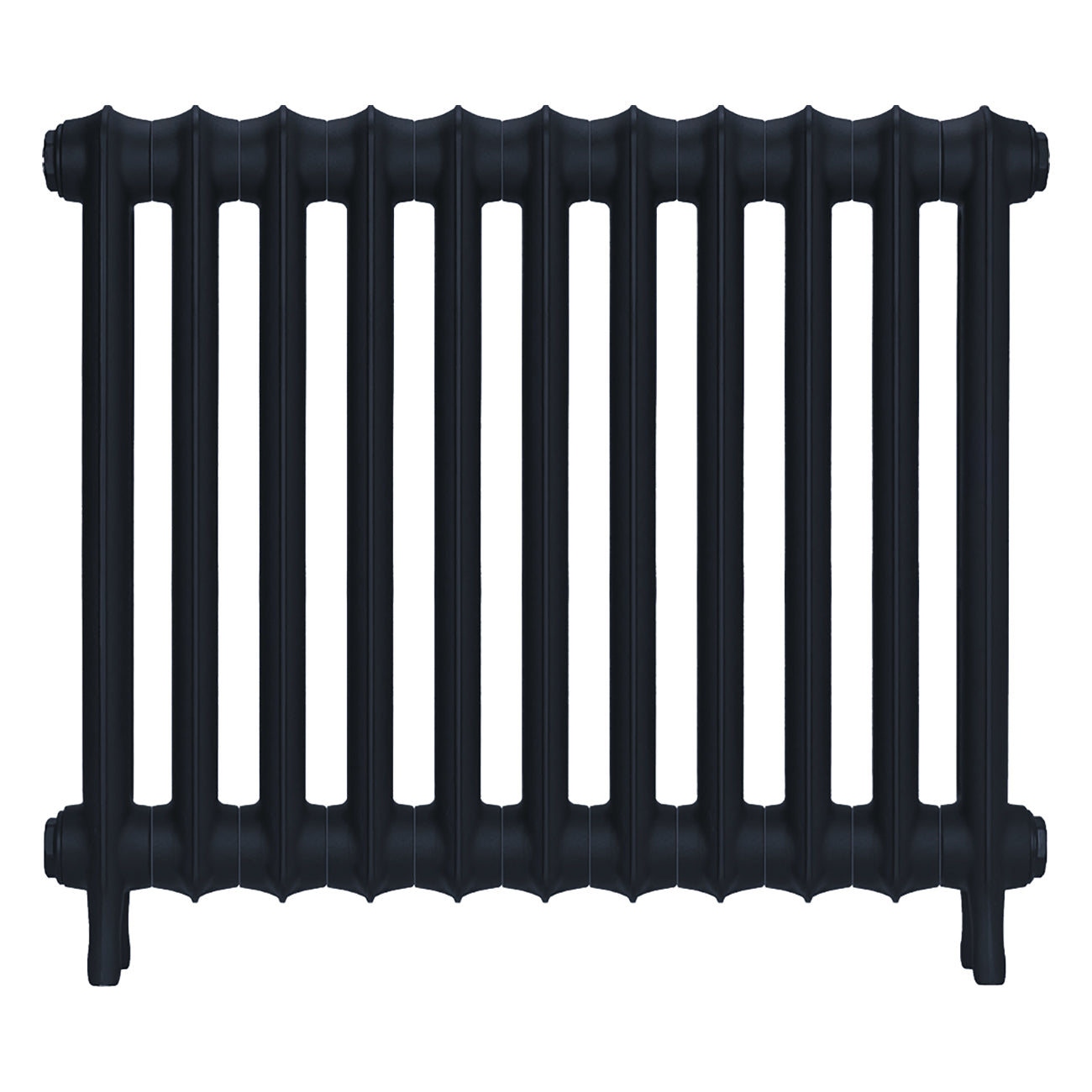 Emmeline I - Midnight Ink Cast Iron Column Radiator H607mm x W762mm 1 Column - Wall Hung