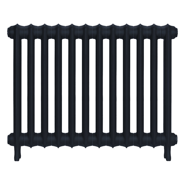 Emmeline I - Midnight Ink Cast Iron Column Radiator H607mm x W828mm 1 Column - Wall Hung