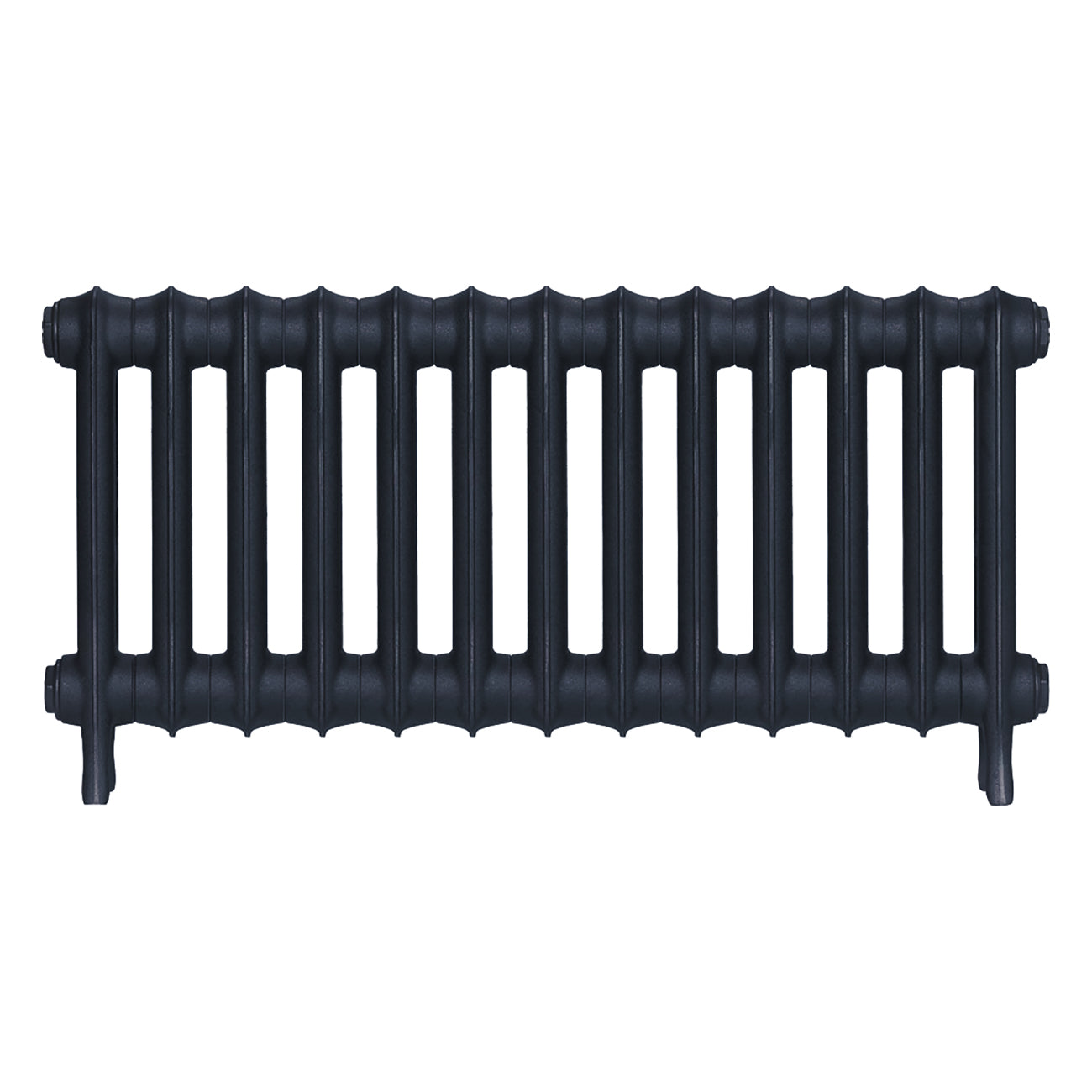Emmeline I - Midnight Ink Cast Iron Column Radiator H407mm x W895mm 1 Column - Wall Hung